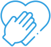 Heart and Hand Icon